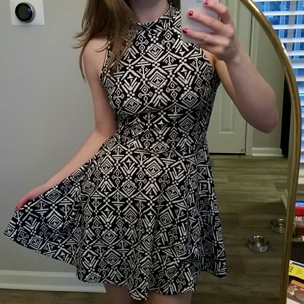 Spring turtleneck dress
